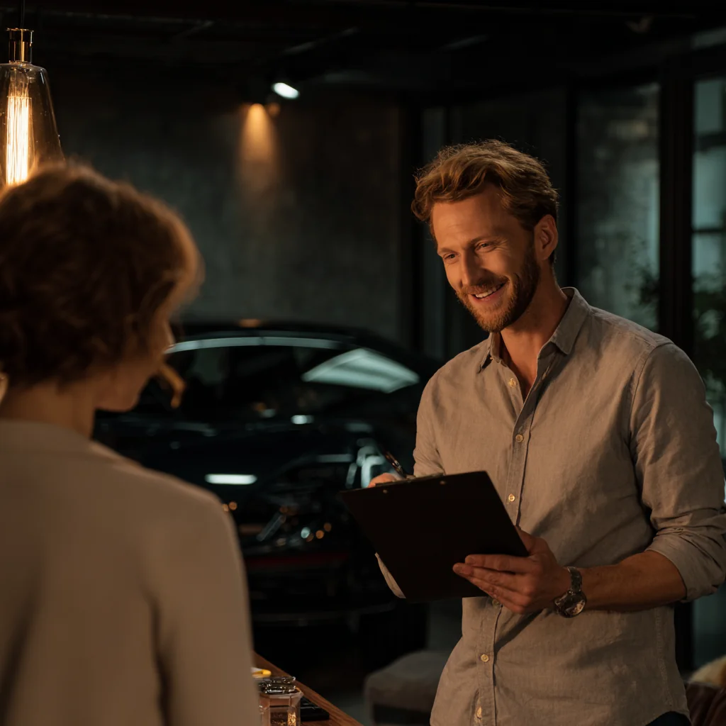 Довольный клиент после оформления автостраховки в США